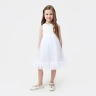 Платье для девочки MINAKU: PartyDress цвет белый, рост 116 - фото 9998841