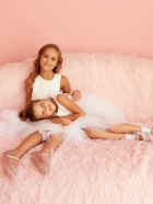Платье нарядное для девочки MINAKU: PartyDress, белое, рост 122 см - Фото 9