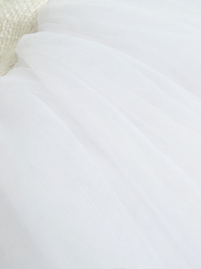 Платье нарядное для девочки MINAKU: PartyDress, белое, рост 110 см