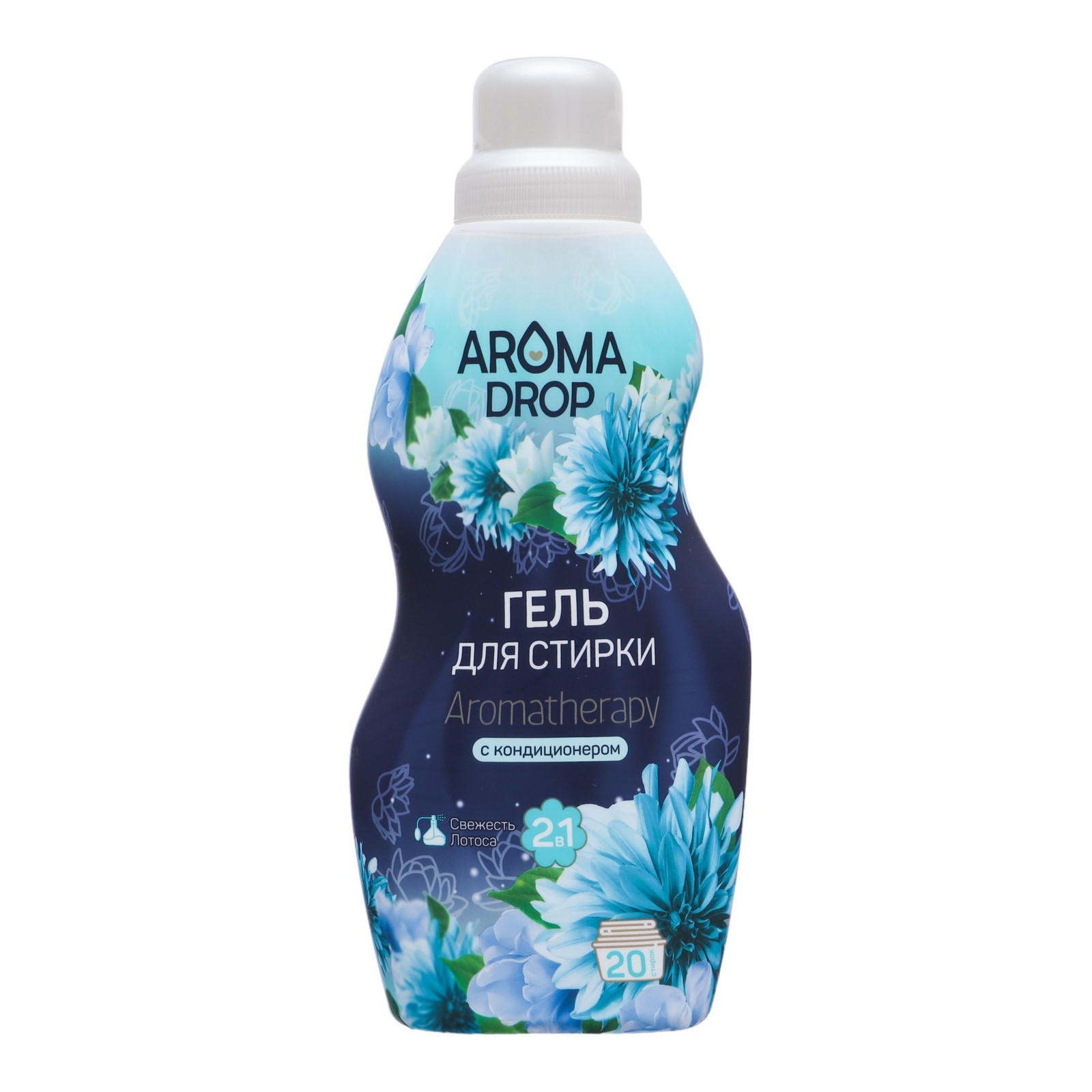 Гель для стирки 2 в 1 AROMA DROP Aromatherapy "Свежесть лотоса", 1000 г ...