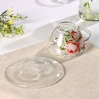 Набор чайный «Розочка», 200 мл, в чемоданчике. стекло, прозрачный - фото 48122930