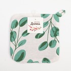 Прихватка «Доляна. Эвкалипт», 19×19 см, 100% хлопок, ватин 250 г/м² - Фото 4