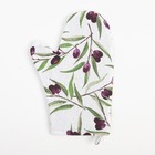 Варежка-прихватка Доляна Olives 20×27 см, 100% хлопок, ватин 250 г/м² - Фото 2