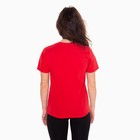 Футболка женская «Кот», цвет красный, размер 52 - фото 21786898