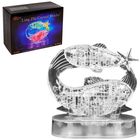 Пазл 3D кристаллический, «Знак зодиака Рыбы», 45 деталей, световые эффекты, работает от батареек - Фото 1
