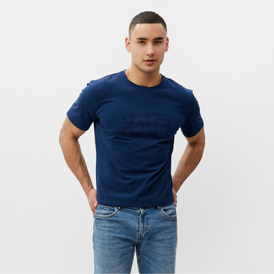 Футболка мужская MINAKU Fuck синяя, р-р 54