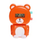 Часы «Весёлые зверята: Мишка», цвет оранжевый - Фото 2