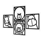 Набор панно настенных «Зверюшки», декор, 20×20 см, 4 шт. - фото 60807211