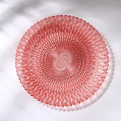 Тарелка «Ретро Pinky», d=21 см, цвет розовый