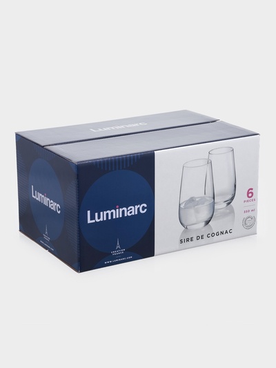 Стаканы Luminarc «Сир де Коньяк», 350 мл, набор 6 шт., стекло, прозрачные