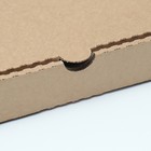 Коробка для пиццы, крафт 25×25×4 см - Фото 3