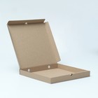 Коробка для пиццы, бурая, 36 х 36 х 4 см - Фото 1