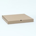 Коробка для пиццы, бурая, 36 х 36 х 4 см - Фото 2