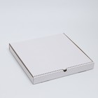 Коробка для пиццы, белая, 36 х 36 х 4 см - Фото 1