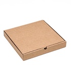Коробка для пиццы, бурая, 32 х 32 х 4 см - Фото 2