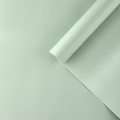 Плёнка для цветов упаковочная матовая «Фисташковая», 0.5 x 8 м, 55 мкм