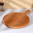 Доска для пиццы с ручкой Adelica, d=25 см, дерево бук - Фото 5