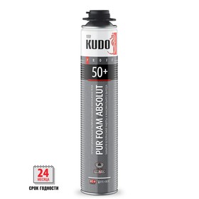 Пена монтажная KUDO PROFF50+, профессиональная, летняя, 1000 мл