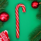 Карамель леденцовая "Трость к Новому Году" со вкусом клубники, 20 г - фото 25574138