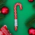 Карамель леденцовая "Трость к Новому Году" со вкусом клубники, 20 г - фото 25574139