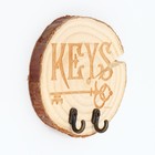 УЦЕНКА Ключница в виде сруба с нанесением "Keys", 8,5 х 1,4 см - Фото 4