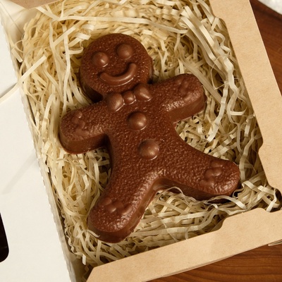 Шоколадная фигурка «Пряничный мальчик», бельгийский шоколад, 80 г