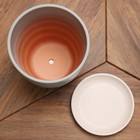 Горшок цветочный "Лента" серый крокус №4, 4,2 л - фото 21787977