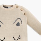 Комбинезон вязаный Крошка Я «Котик», рост 74-80 см - фото 25533556