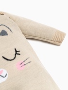 Комбинезон вязаный Крошка Я «Котик», рост 74-80 см - фото 809441377