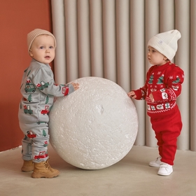 Костюм для мальчика (джемпер, штаны) вязаный «Крошка Я. Машинки», рост 98-104 см