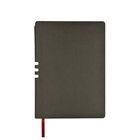 Ежедневник недатированный А5, 136 листов MADRID, обложка искусственная кожа, ляссе, блок 70 г/м2, серый - Фото 3