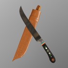Нож Пчак Шархон - Большой, пластик, ёрма мехенди, гарда олово. ШХ-15 (16-17 см) - фото 21788368