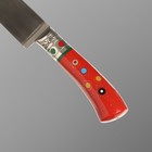 Нож Пчак Шархон - Большой, эбонит, сухма, гарда мельхиор. ШХ-15 (17-19 см) - Фото 2