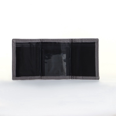 Кошелёк на липучке, цвет серый