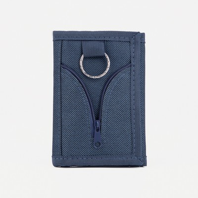 Кошелёк на липучке, цвет синий