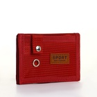 Кошелёк на липучке, красный - Фото 2
