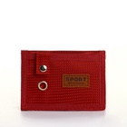 Кошелёк на липучке, красный - Фото 4