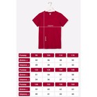Футболка для мальчика, рост 110 см, цвет тёмно-бордовый - Фото 5