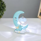 Фигурка световая RISALUX «Единорог на луне», LED-ночник, 1 Вт, 6000 K, от батареек, голубой, 15×11 см 7514244 - фото 16417667