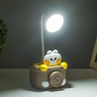 Настольная лампа с точилкой "Котенок" LED 3Вт USB шоколадный 9,1х8,1х20 см RISALUX - Фото 3