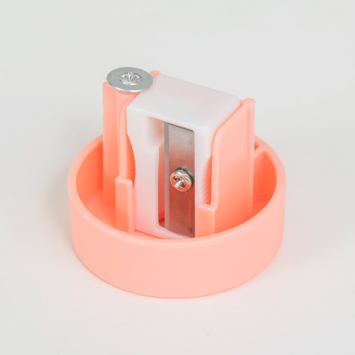 Настольная лампа с точилкой "Утенок" LED 3Вт USB розовый 9,1х8,1х20 см RISALUX - фото 1926512187