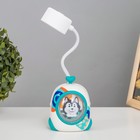 Настольная лампа «Собачка» LEd=3 Вт USB белый 7×8×28 см RISALUX - фото 21788740