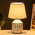 Настольная лампа Бэсфорд E14 40Вт серебро 20х20х30 см RISALUX - Фото 3