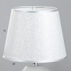 Настольная лампа Бэсфорд E14 40Вт серебро 20х20х30 см RISALUX - Фото 4