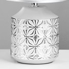 Настольная лампа Бэсфорд E14 40Вт серебро 20х20х30 см RISALUX - Фото 5