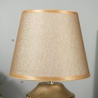 Настольная лампа RISALUX «Бэсфорд», E14, 40 Вт, 20×20×30 см, золото - фото 49426189