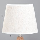 Настольная лампа Лаки E14 40Вт бежевый 19х19х31 см RISALUX - Фото 4