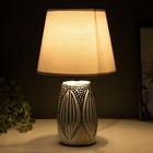Настольная лампа Шелдон E14 40Вт серебро 20х20х33 см RISALUX - Фото 3