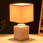 Настольная лампа Митчелл E14 40Вт розовый 14х14х29 см - фото 806587362