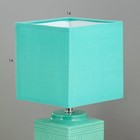 Настольная лампа Митчелл E14 40 Вт лазурный 14×14×29 см RISALUX - Фото 4